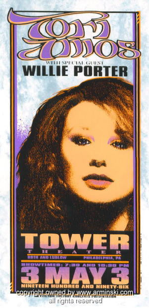 1996 Tori Amos - Philadelphia Silkscreen Concert Poster by Mark Arminski (MA-9616)