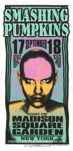 1996 Smashing Pumpkins - NYC Concert Handbill by Mark Arminski (MA-9630)