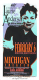 1997 Laurie Anderson Concert Handbill by Mark Arminski (MA-9702)