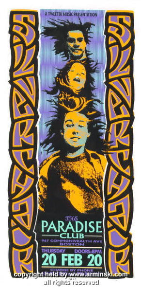 1997 Silverchair - Boston Silkscreen Concert Handbill by Mark