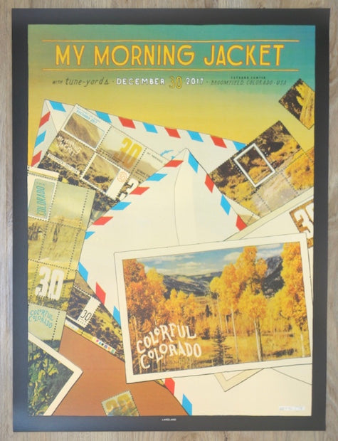 2017 My Morning Jacket - Broomfield II Silkscreen Concert Poster by Landland