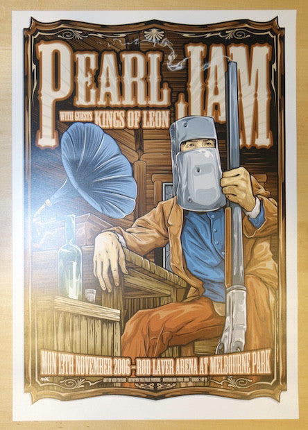 2006 Pearl Jam - Melbourne I Concert Poster by Ken Taylor