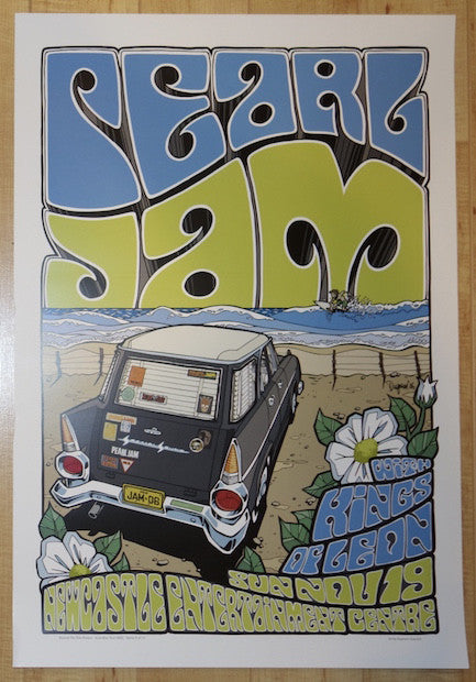 2006 Pearl Jam - Newcastle Concert Poster by Daymon Greulich