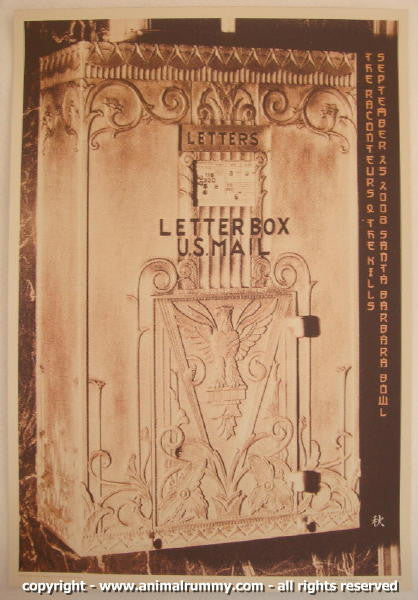 2008 The Raconteurs - Santa Barbara Concert Poster by Rob Jones