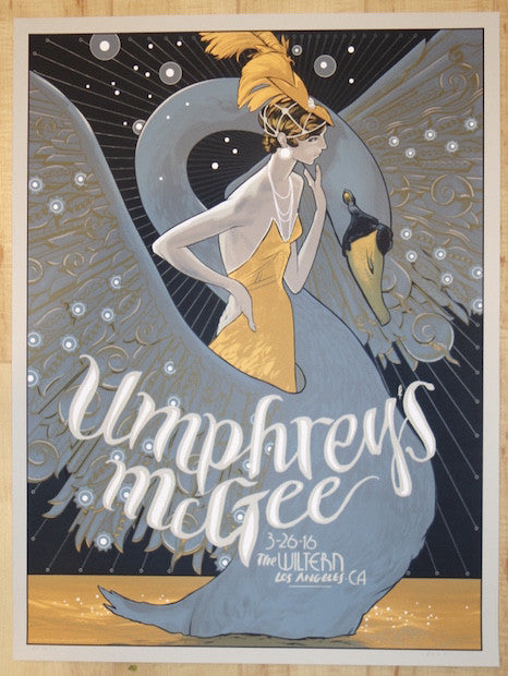 2016 Umphrey's McGee - Los Angeles Silkscreen Concert Poster by Rich Kelly