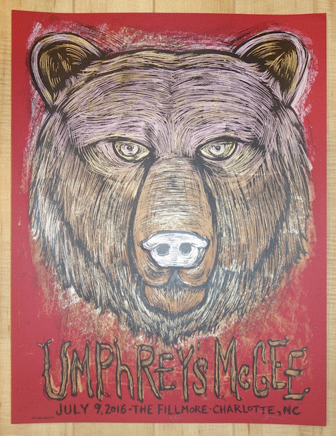 2016 Umphrey's McGee - Chicago Silkscreen Concert Poster by Dan Grzeca