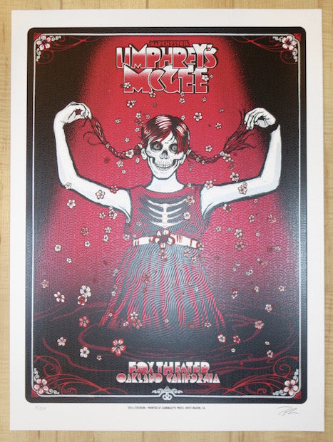 2016 Umphrey's McGee - Oakland Silkscreen Concert Poster by Zoltron