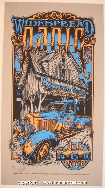 2008 Widespread Panic - Knoxville Silkscreen Concert Poster by Jeral Tidwell