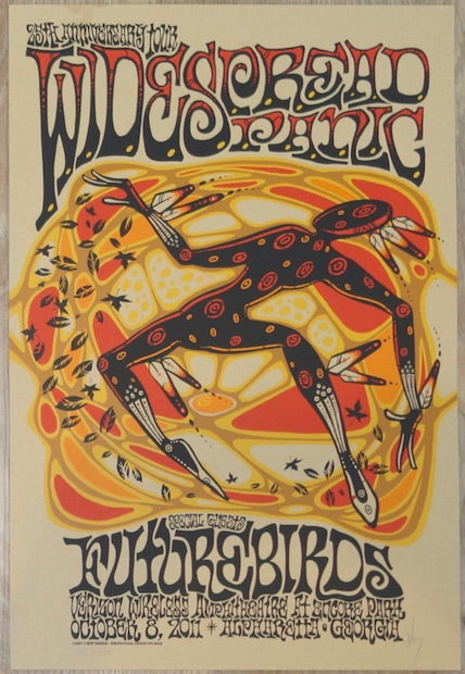 2011 Widespread Panic - Alpharetta Silkscreen Concert Poster by Jeff Wood