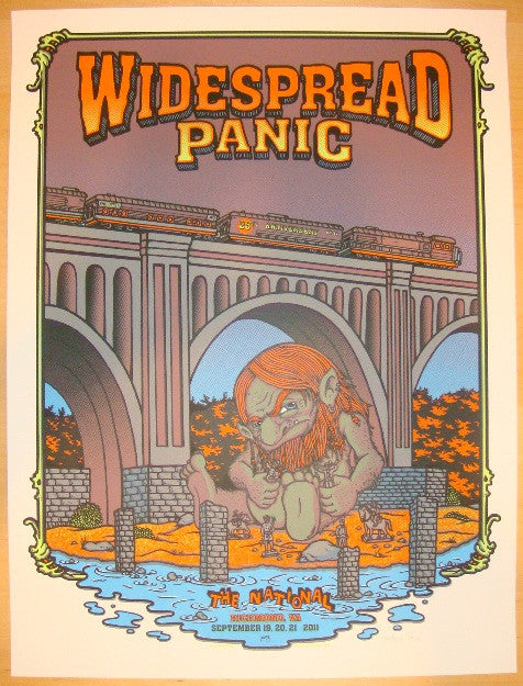 2011 Widespread Panic - Richmond Silkscreen Concert Poster by Matt Leunig