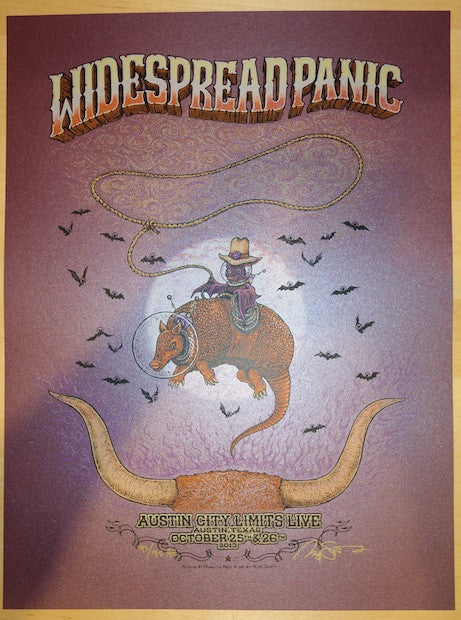 2013 Widespread Panic - Austin AE Silkscreen Concert Poster by Marq Spusta
