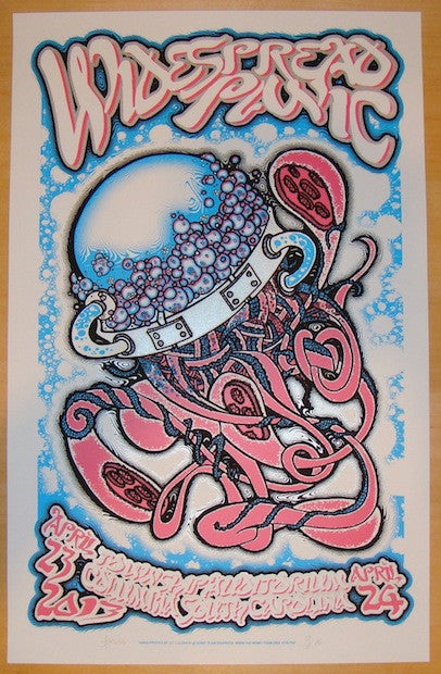 2013 Widespread Panic - Columbia Silkscreen Concert Poster by JT Lucchesi