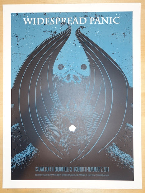 2014 Widespread Panic - Broomfield I Silkscreen Concert Poster by John Vogl