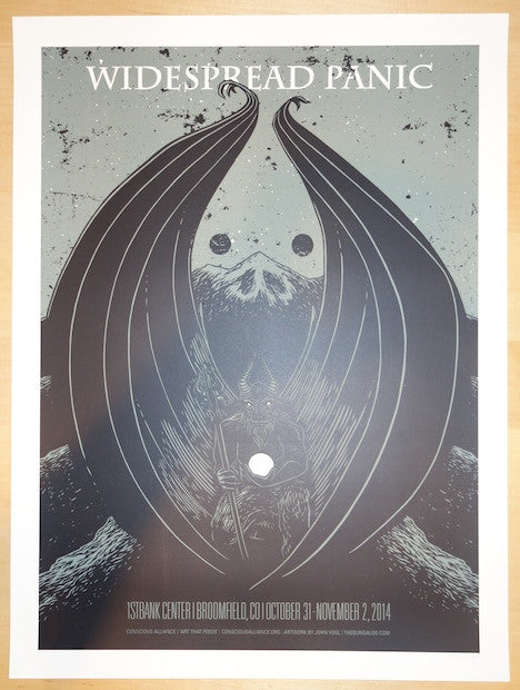 2014 Widespread Panic - Broomfield II Silkscreen Concert Poster by John Vogl