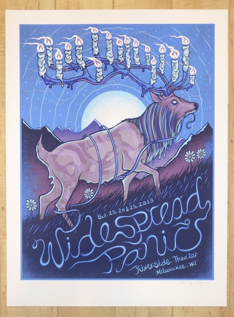 2015 Widespread Panic - Milwaukee Silkscreen Concert Poster by Jim Mazza