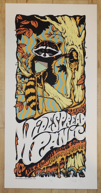 2016 Widespread Panic - Austin III Silkscreen Concert Poster by Billy Perkins