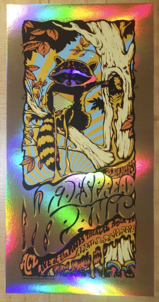 2016 Widespread Panic - Austin Foil Silkscreen Concert Poster by Billy Perkins