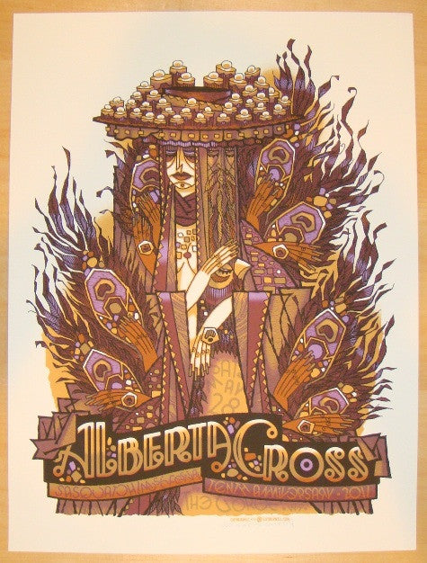 2011 Alberta Cross - Sasquatch! Silkscreen Concert Poster by Guy Burwell