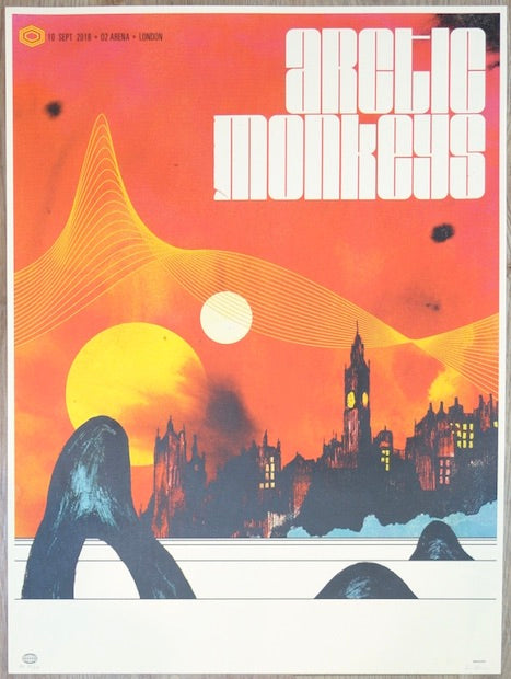 2018 Arctic Monkeys - London II Silkscreen Concert Poster by Ivan Minsloff
