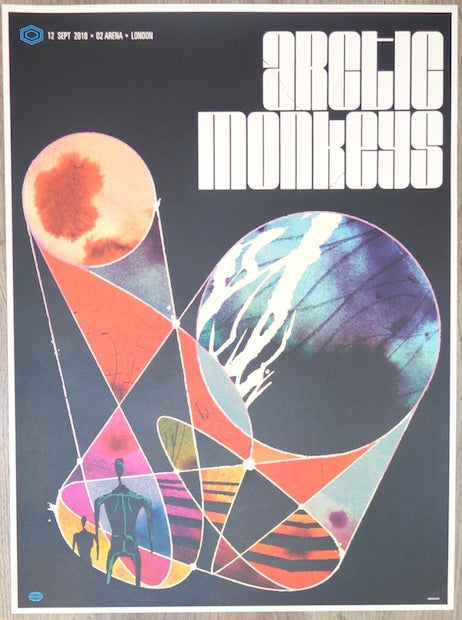 2018 Arctic Monkeys - London III Silkscreen Concert Poster by Ivan Minsloff