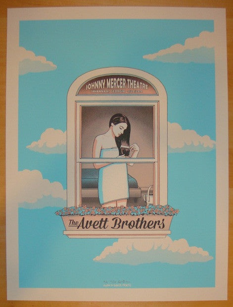 2014 The Avett Brothers - Savannah I Silkscreen Concert Poster by Kyle Baker