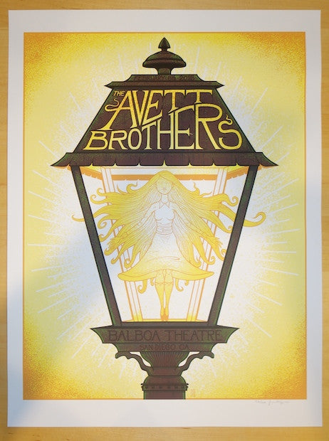 2015 The Avett Brothers - San Diego Silkscreen Concert Poster by Jim Mazza