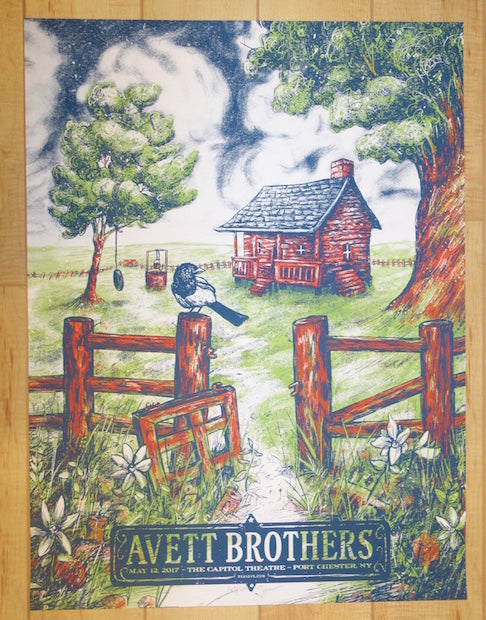 2017 The Avett Brothers - Port Chester II Silkscreen Concert Poster by Zeb Love