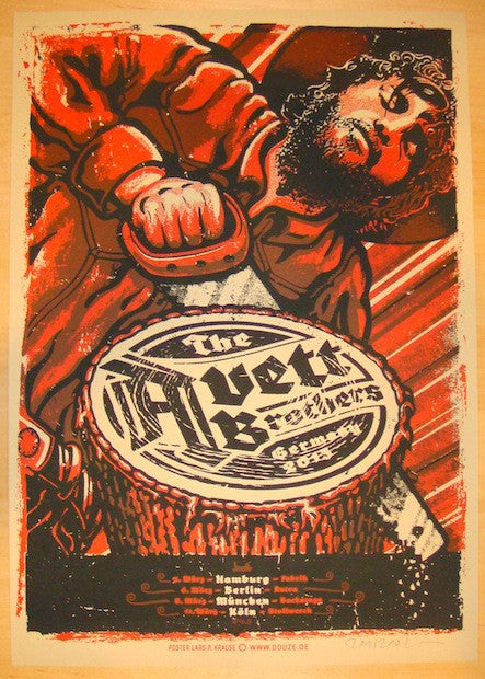 2013 The Avett Brothers - Germany Silkscreen Concert Poster by Lars Krause
