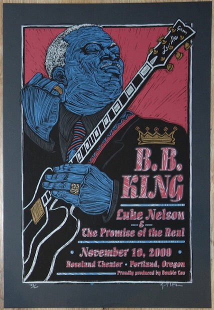 2009 B.B. King - Portland Silkscreen Concert Poster by Gary Houston