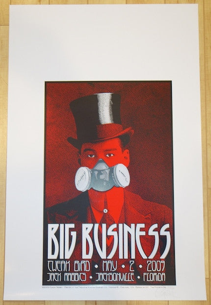 2009 Big Business - Jacksonville Uncut Concert Poster by Chuck Sperry