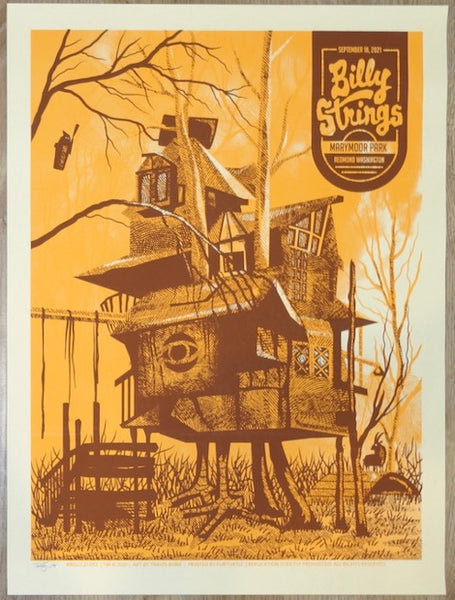 2021 Billy Strings - Redmond Silkscreen Concert Poster by