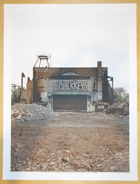 2014 The Black Keys - Austin Silkscreen Concert Poster by Crosshair