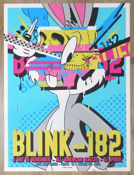 2016 Blink-182 - Fresno Silkscreen Concert Poster by Ian Williams | JoJo\'s  Posters