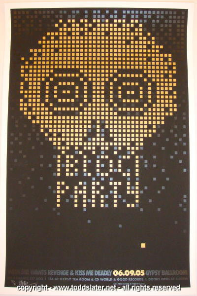 2005 Bloc Party - Dallas Silkscreen Concert Poster by Todd Slater
