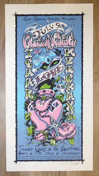 2002 Chris Isaak & Natalie Merchant - Camden Concert Poster by