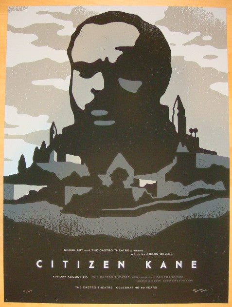 2012 "Citizen Kane" - Silkscreen Movie Poster by Sam Smith