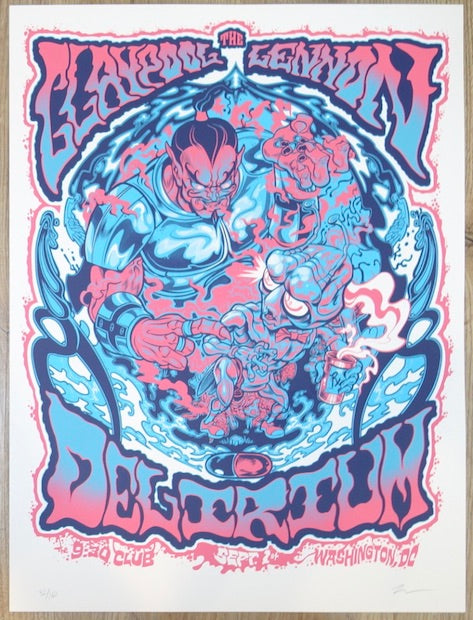 2016 Claypool Lennon Delirium - DC Silkscreen Concert Poster by Zombie Yeti
