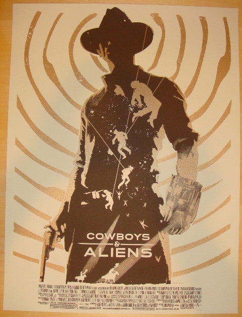 2011 "Cowboys & Aliens" - Movie Poster by Janee Meadows