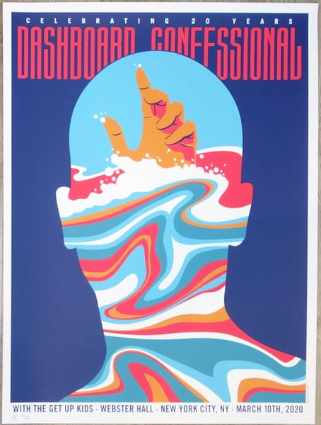 2020 Dashboard Confessional - NYC I Silkscreen Concert Poster by