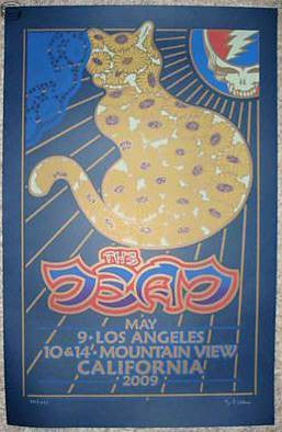 2009 The Dead - California Tour Silkscreen Concert Poster by Gary Houston