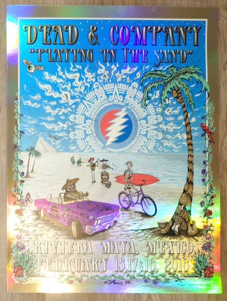 2018 Dead & Company - Mexico II Silkscreen Concert Poster by Mike DuBois