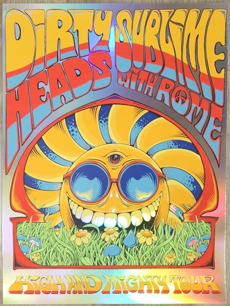 ★特価★激レア　オリジナル盤　Dirty Heads レコード sublime 2021 Dirty Heads & Sublime w/ Rome - Holo Foil VIP Tour Poster by