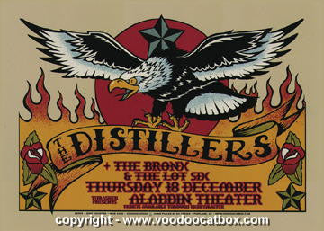 2003 The Distillers - Portland Silkscreen Concert Poster by Gary Houston
