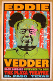 2012 Eddie Vedder - El Paso Concert Poster by Frank Kozik AP