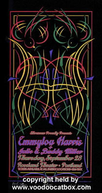 2000 Emmylou Harris - Portland Silkscreen Concert Poster by Gary Houston