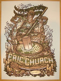 2012 Eric Church - Portland Concert Poster by Guy Burwell