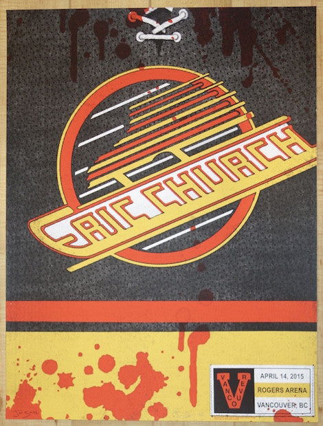 2015 Eric Church - Vancouver Silkscreen Concert Poster by Jon Smith