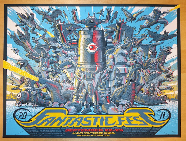 2011 "Fantastic Fest" - Silkscreen Movie Poster by Mike Saputo