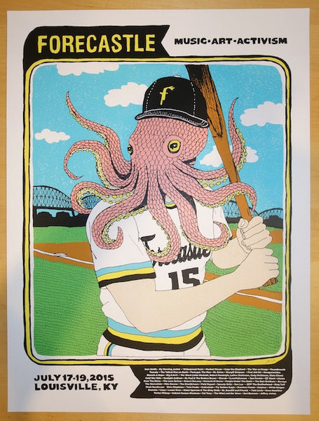 2015 Forecastle Music Festival - Silkscreen Concert Poster by Nate