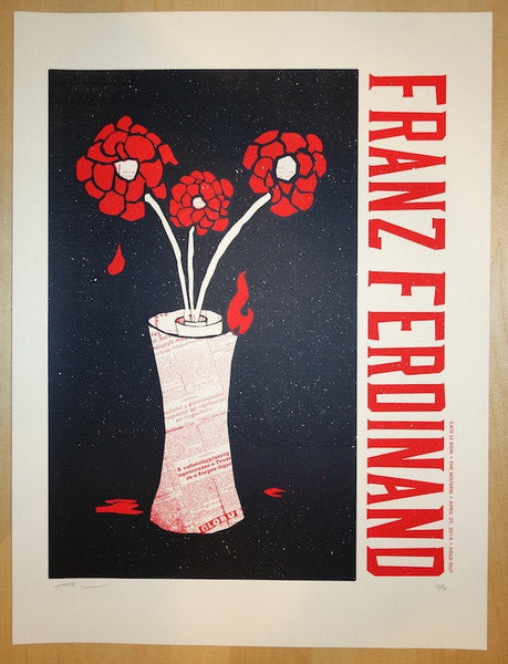 2014 Franz Ferdinand - Los Angeles Silkscreen Concert Poster